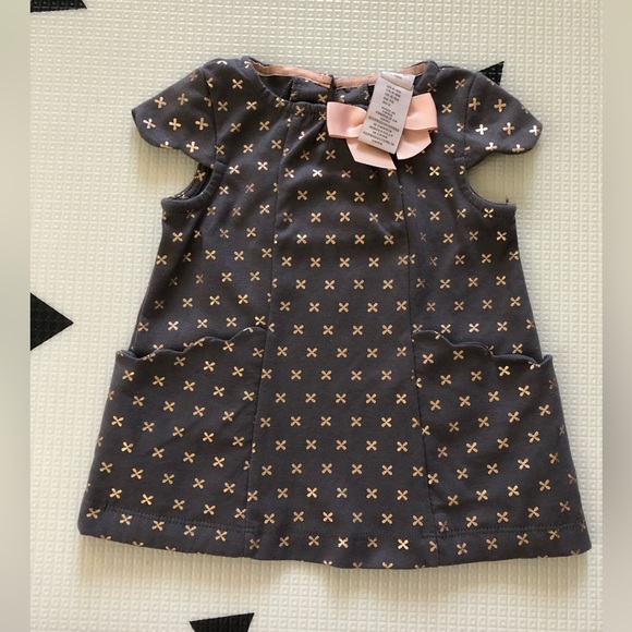 Catherine Malandrino|Baby girl gray shirt dress with pockets & adorable print••• - Picture 6 of 7